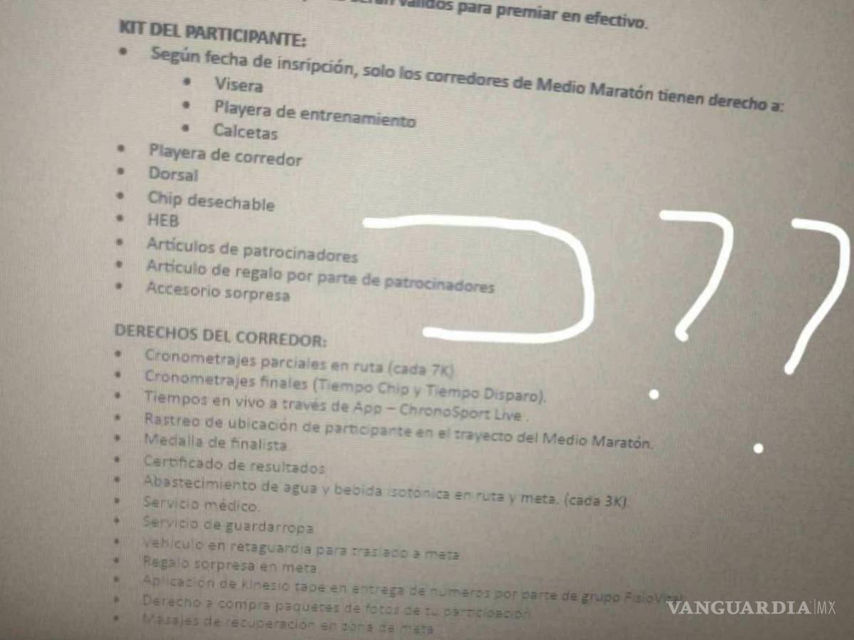 $!Convocatoria del Medio Maratón del Sarape.