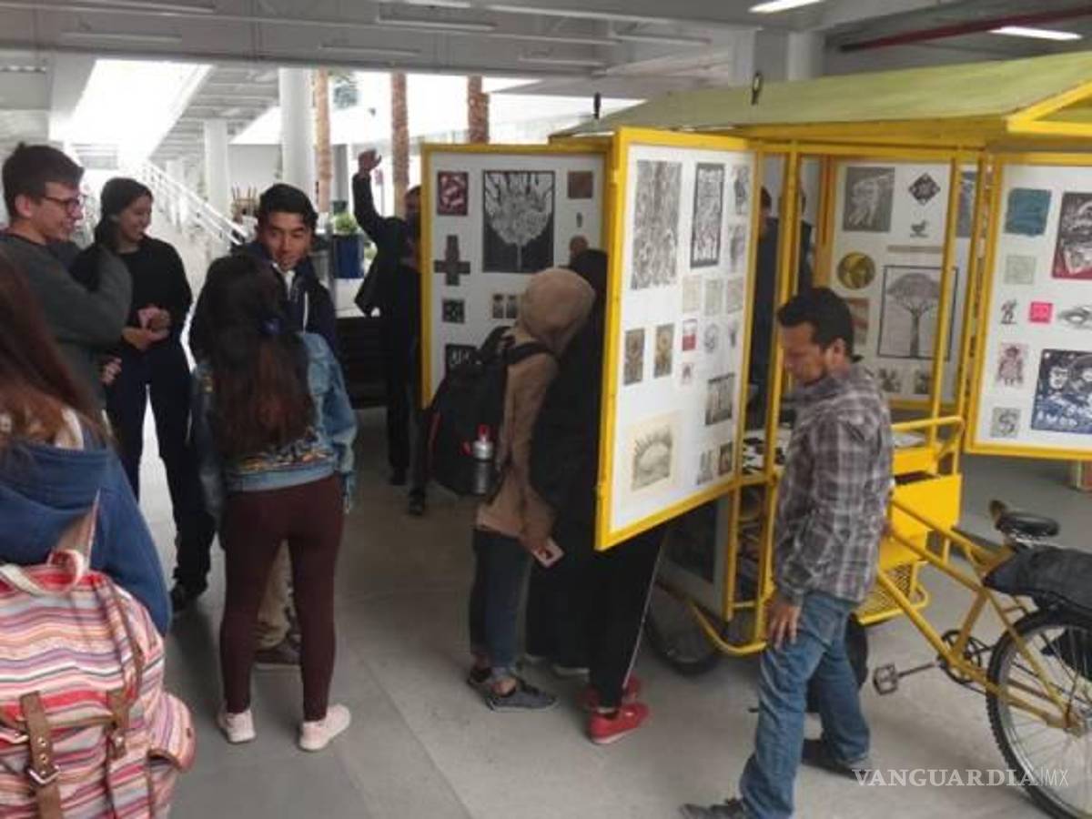 $!El Chanate Móvil en la Escuela de Artes Plásticas de la UAdeC.