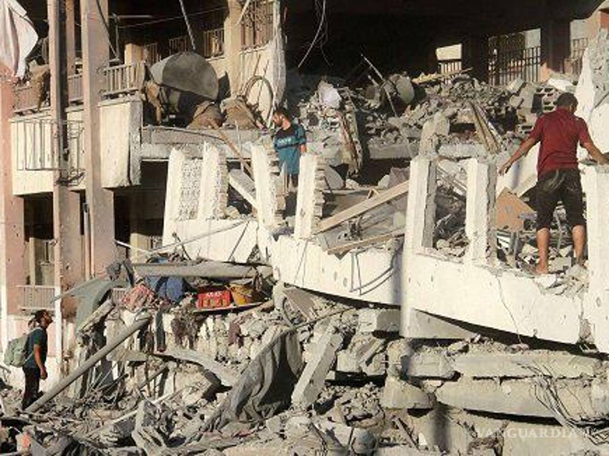 $!Al menos 25 muertos deja bombardeo de dos escuelas en Gaza