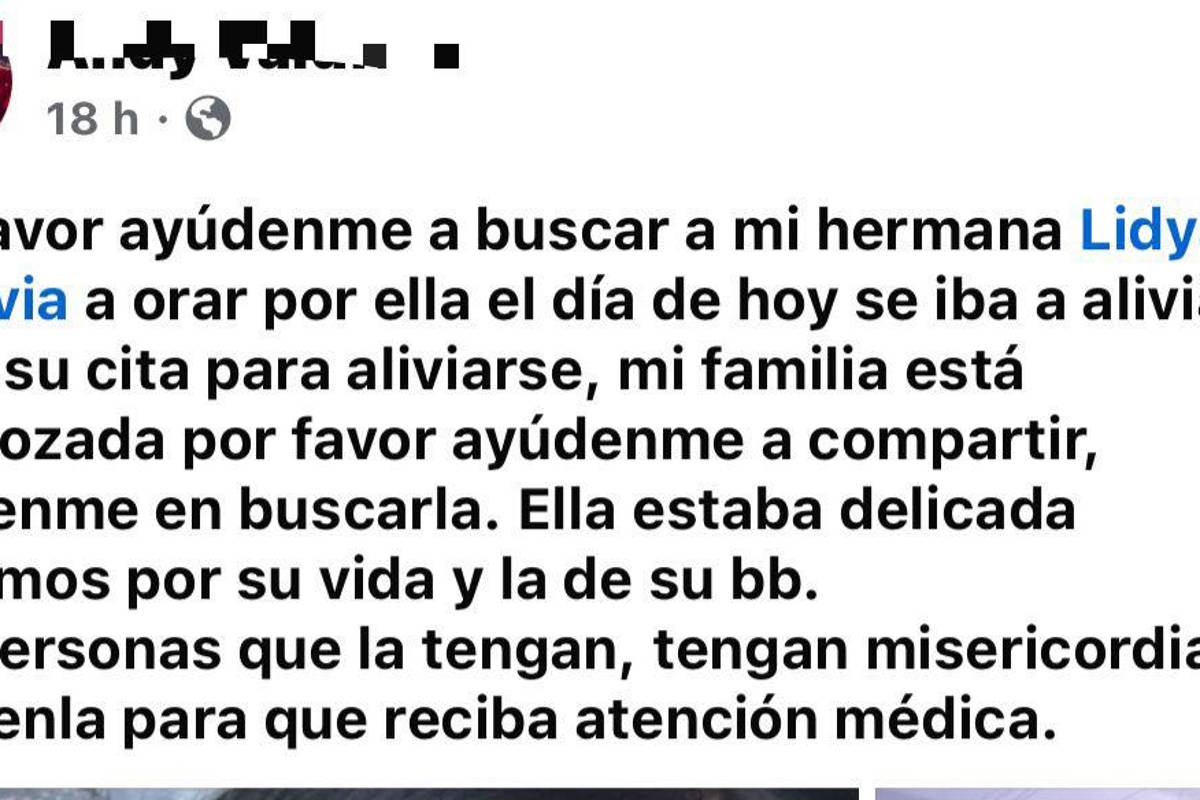 $!Mensajes de auxilio y una fotografía: Desaparece Lidya Valdivia, embarazada de nueve meses, en Puebla