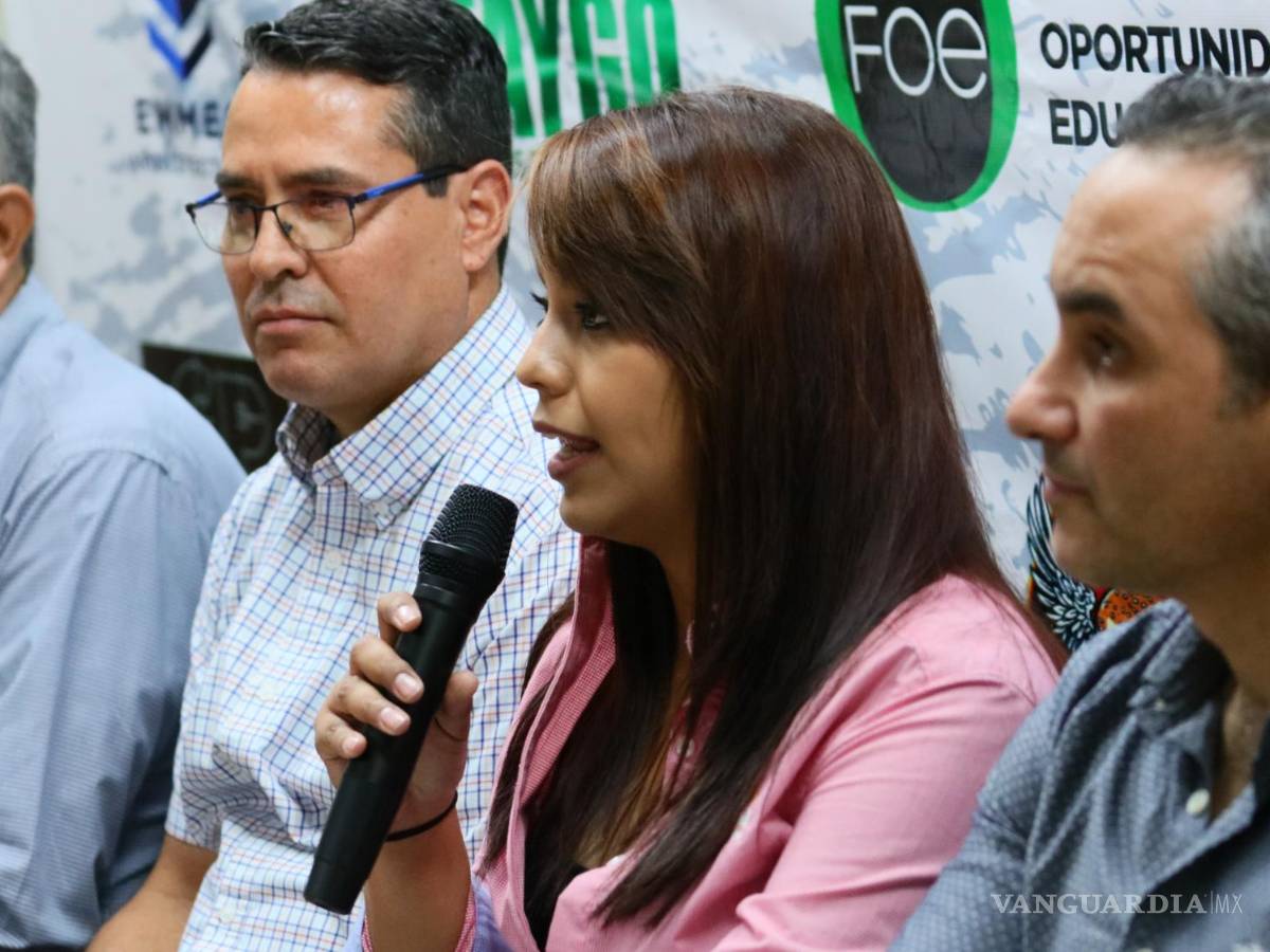 $!ocío Hernández, de Ruba, destacó el compromiso de la empresa con el desarrollo educativo de los estudiantes a través del deporte y las becas.