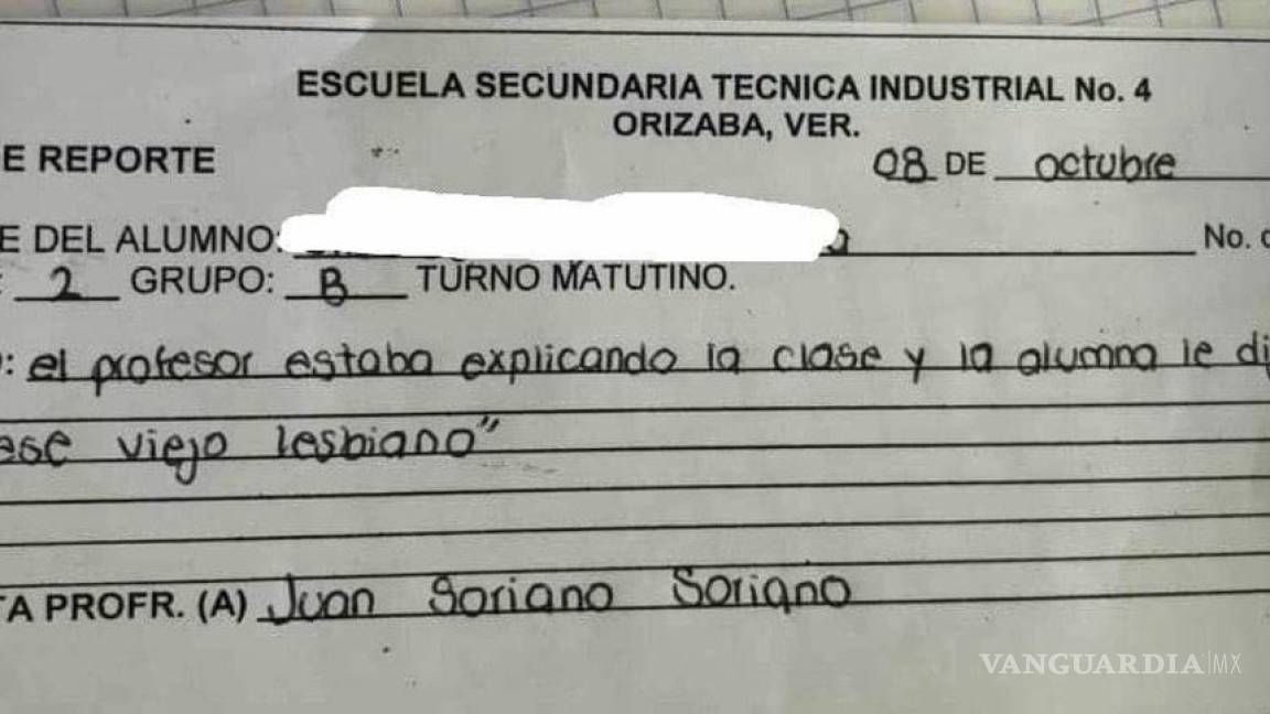$!Niña se lleva buen regaño en escuela de Veracruz por decirle "cállese viejo lesbiano" a su maestro