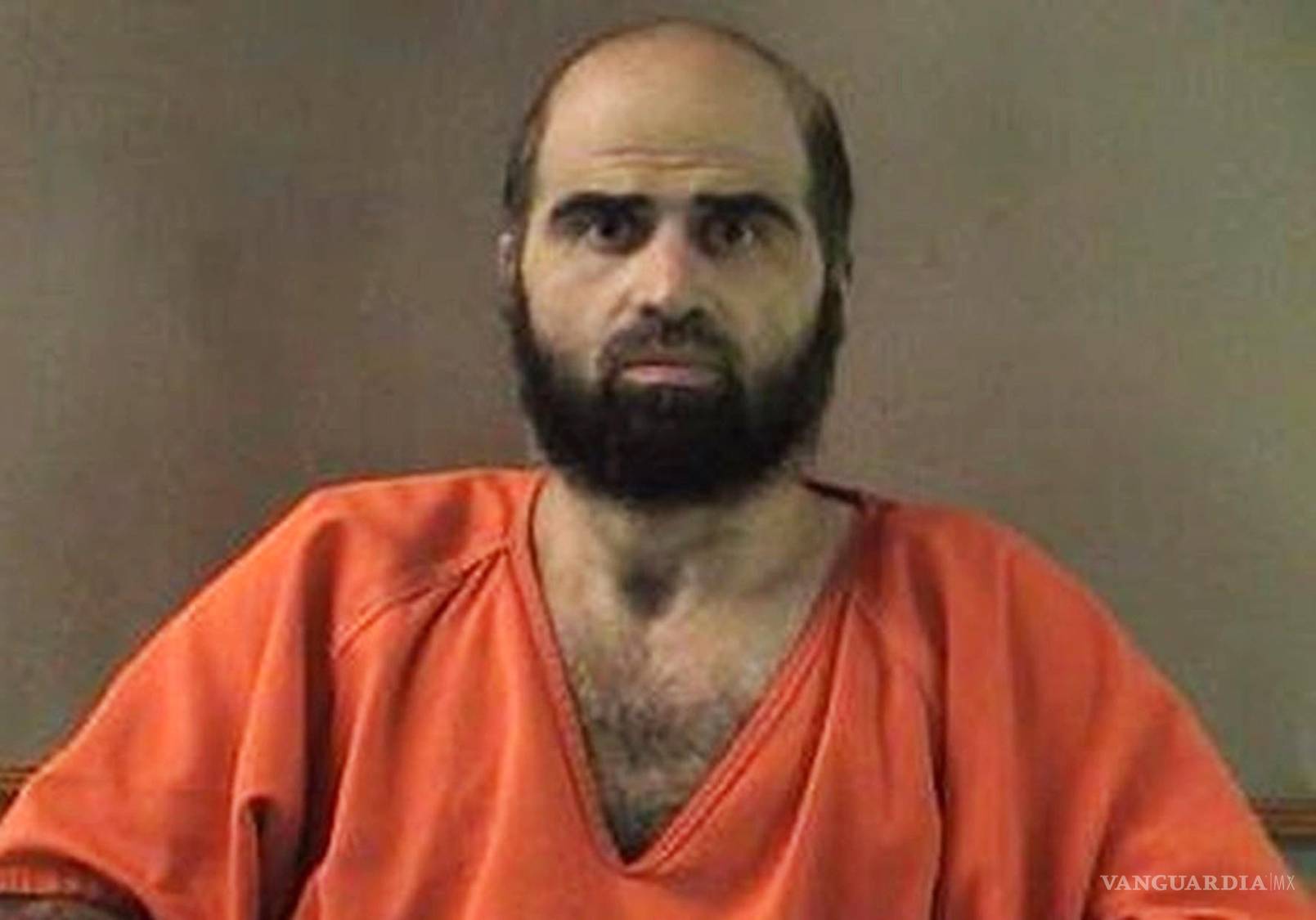 $!Esta fotografía sin fecha, facilitada por la Oficina del Sheriff del condado de Bell, muestra al expsiquiatra del Ejército, el mayor Nidal Hasan.