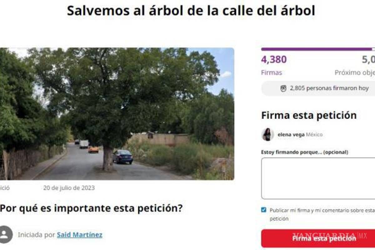 $!En la plataforma Change.org se recolectan firmas.