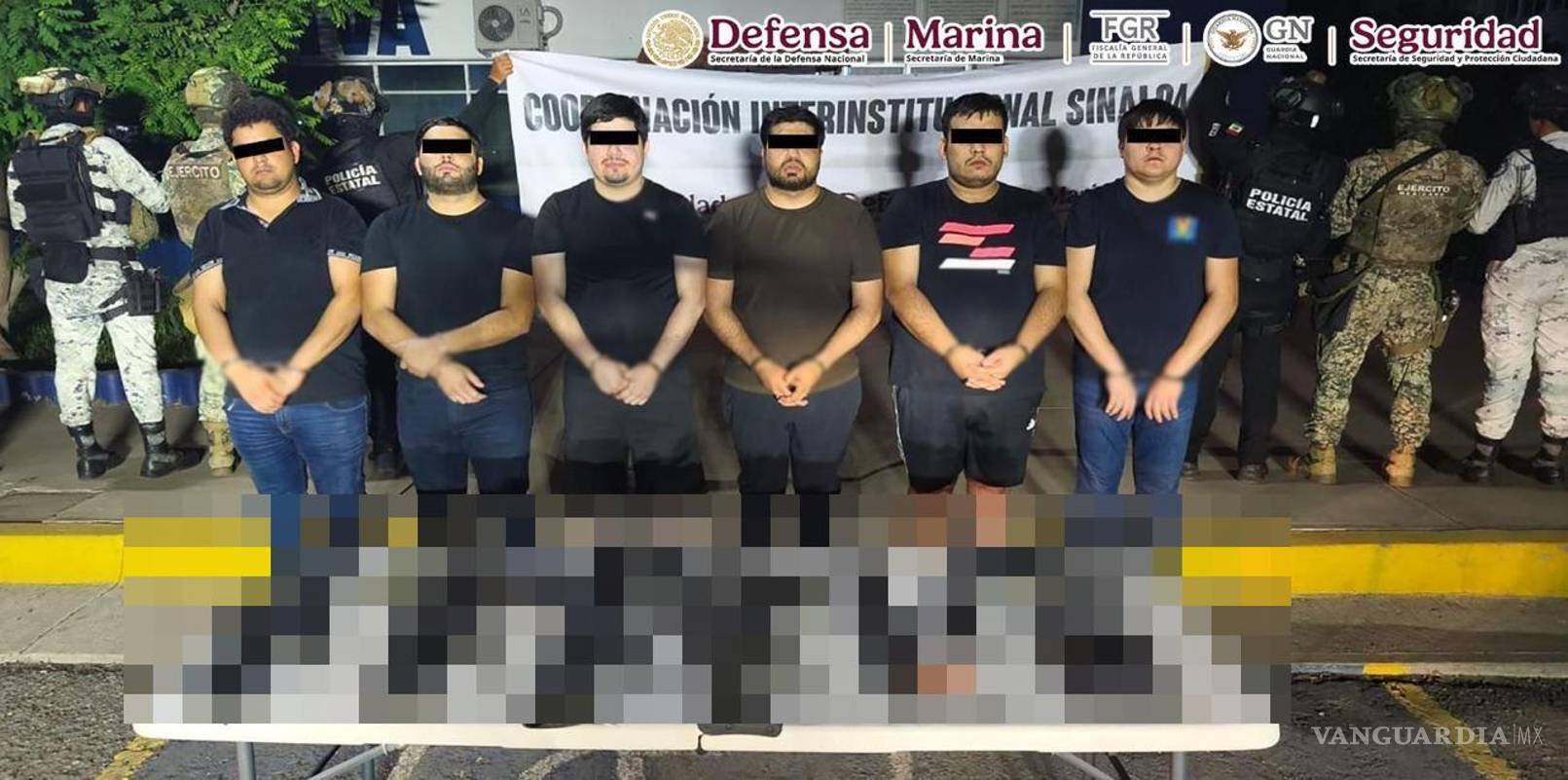 Caen seis ligados a Los Chapitos en Culiacán, entre ellos ‘Mono Canelo’ y ‘Chango’, liberados previamente por un juez