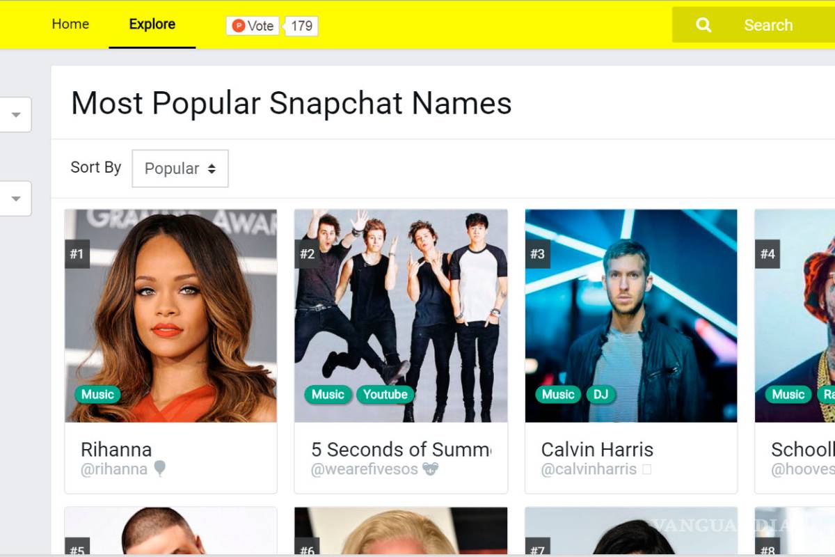 Snapdex; el directorio de Snapchat