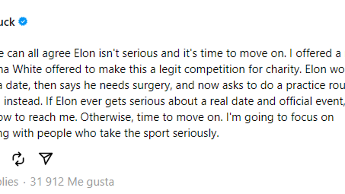 $!‘Este hombre no va en serio’, Zuckerberg renuncia a combate contra Elon Musk