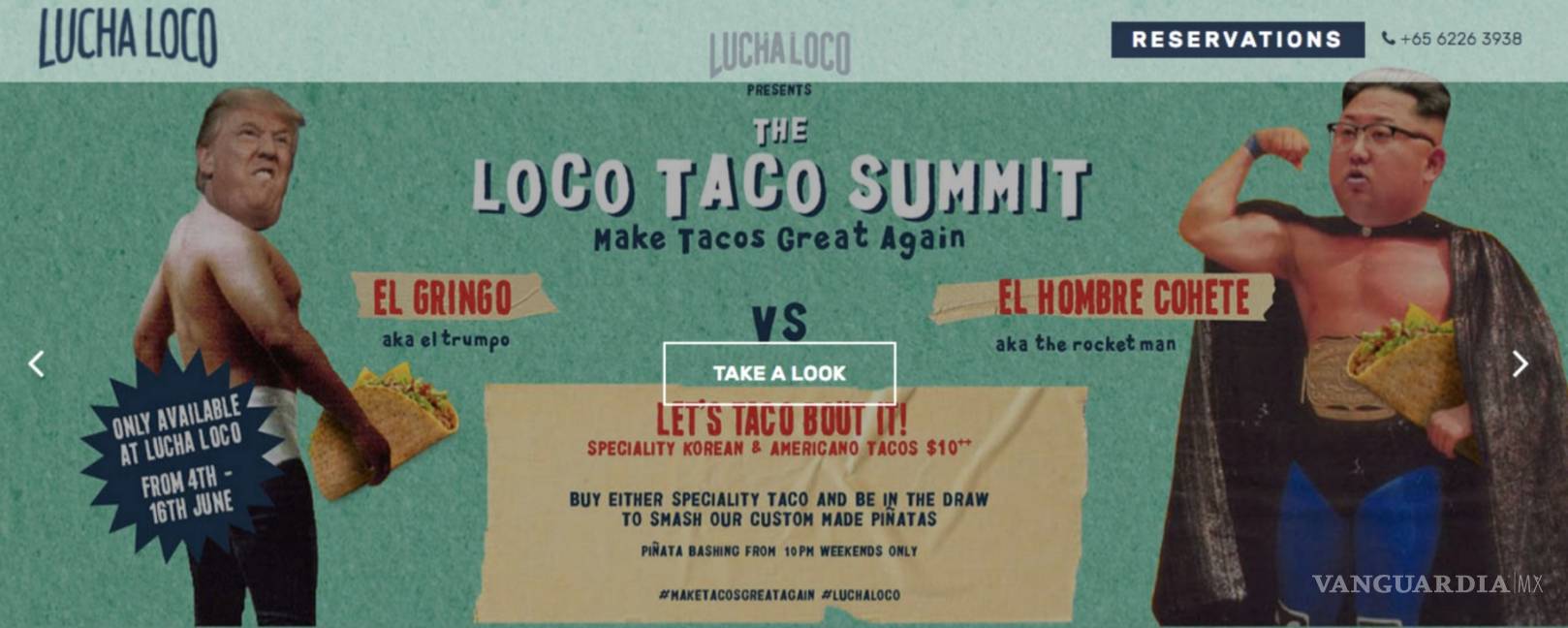 "El Trumpo”, uno de los menús especiales por la cumbre de Trump y Kim en Singapur