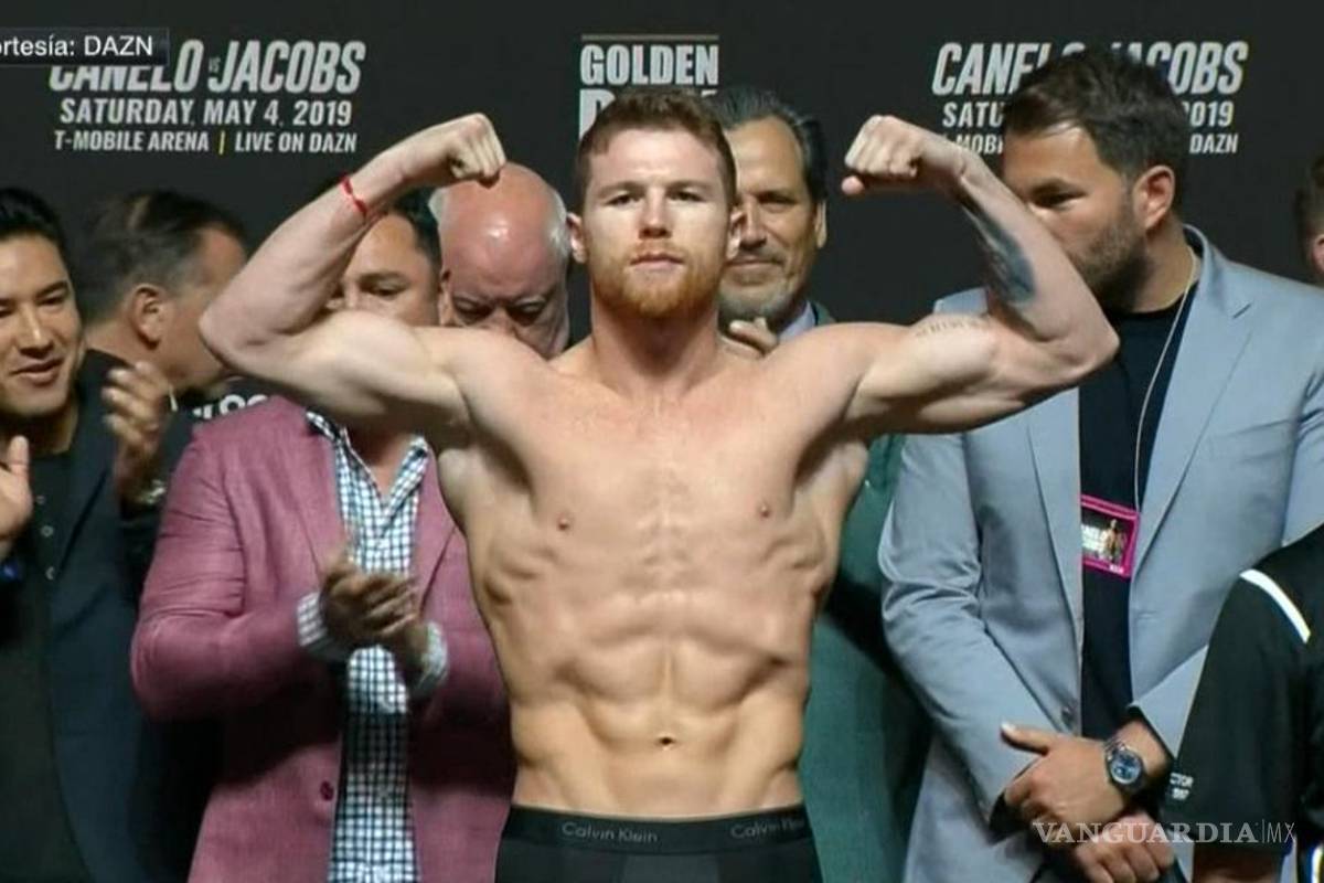 ¡Todo listo! Saúl Álvarez y Daniel Jacobs dan el peso exacto para su pelea en Las Vegas