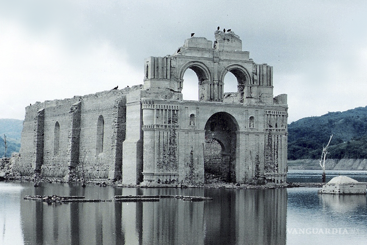 Quechula, la iglesia del siglo XVI que emerge de las aguas en Chiapas