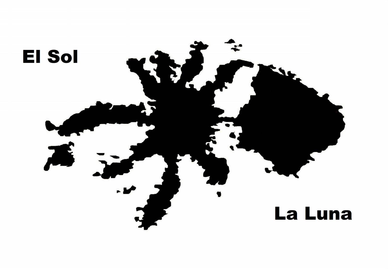 $!La luna eclipsando parcialmente al Sol.