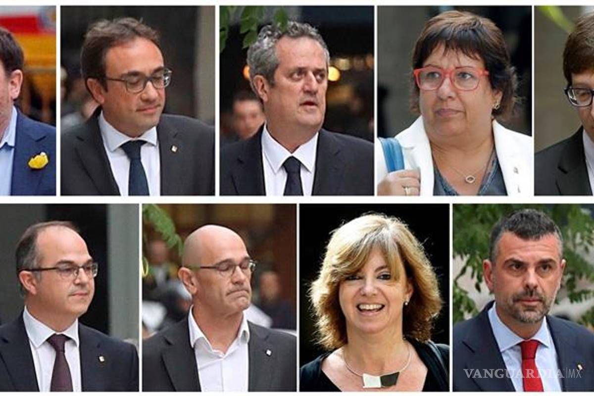 Envían a prisión preventiva a ocho ex consejeros del Gobierno catalán