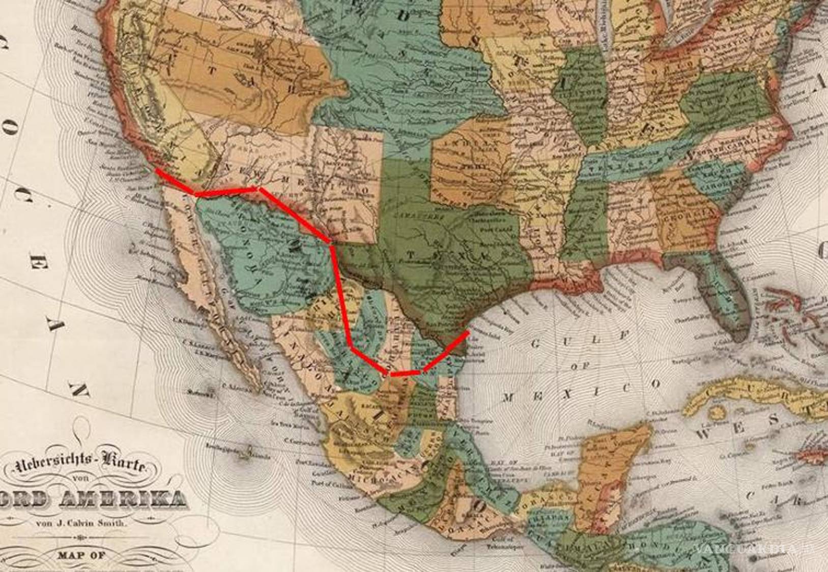 $!John Russell Bartlett y su equipo recorrieron más de 3,000 kilómetros, desde San Diego hasta la costa del Golfo de México.