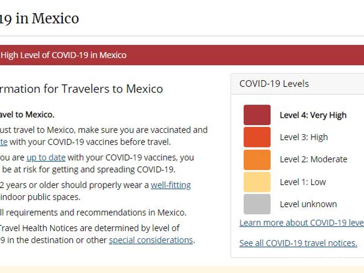 $!Pide EU no viajar a México por COVID; eleva a ‘máximo’ el nivel de riesgo