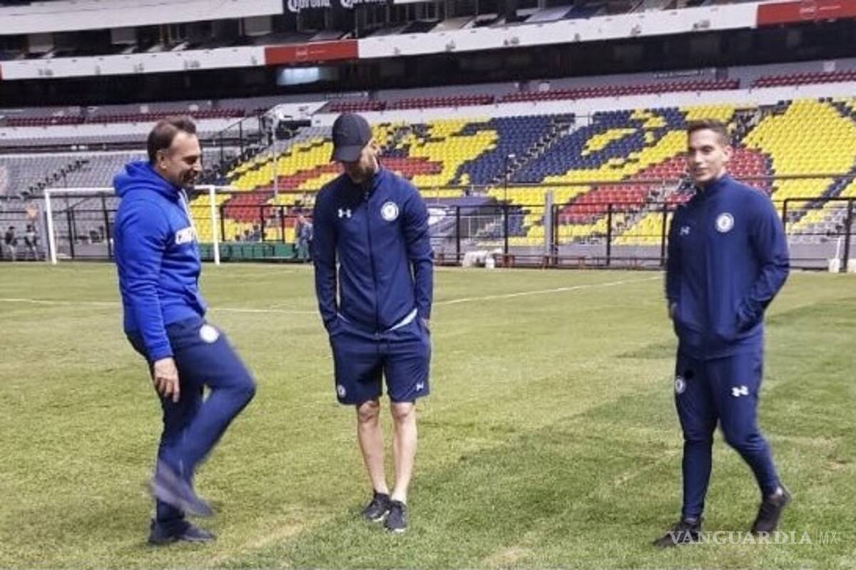 Así luce el pasto del Estadio Azteca, a unas horas de que el Cruz Azul juegue contra Querétaro