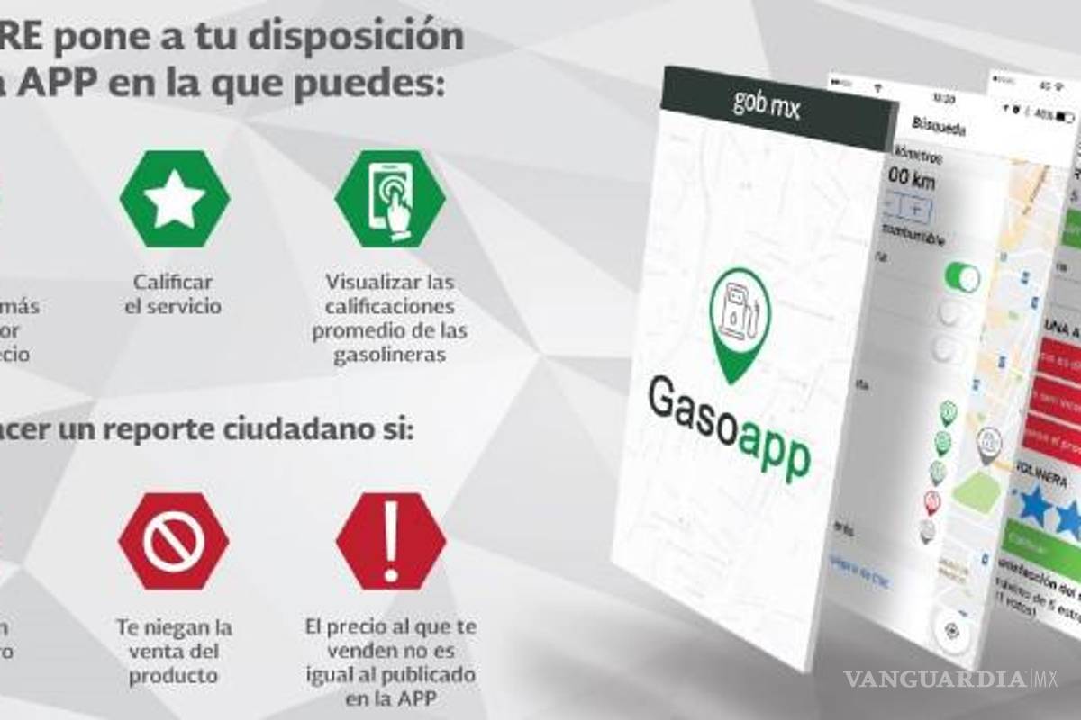 Así funciona GasoApp, aplicación para consultar precios de gasolinas en Saltillo y otros municipios
