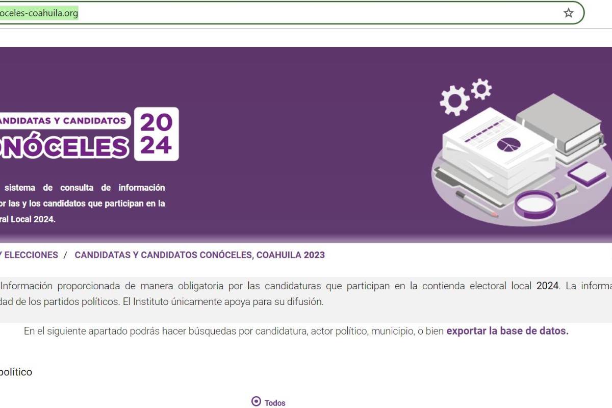 $!La plataforma no ha sido alimentada por la gran mayoría de los candidatos.