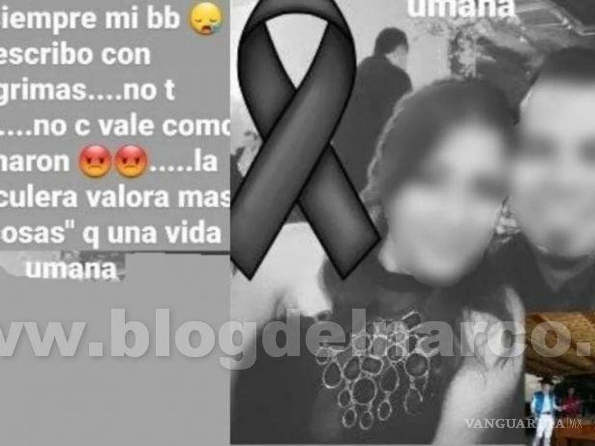 $!“La gente cul... valora más sus cosas que una vida”, dice novia de asaltante que murió linchado