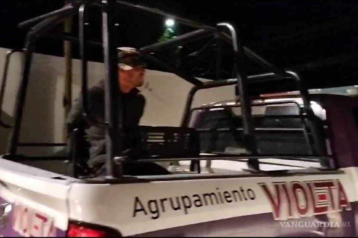 Valiente con las mujeres, pero cobarde con la Policía; detienen en Parras a quien golpeó a pareja (video)