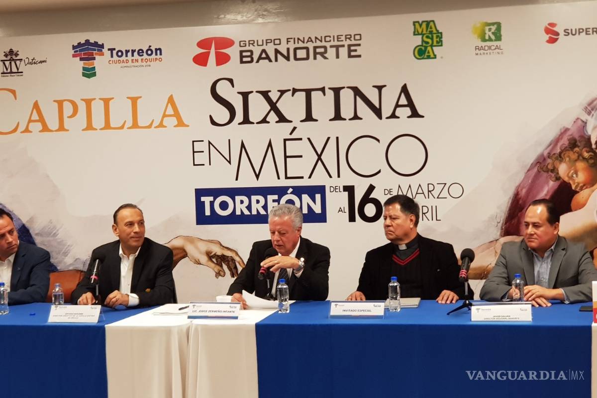 Dos meses permanecerá en Torreón la réplica de la Capilla Sixtina