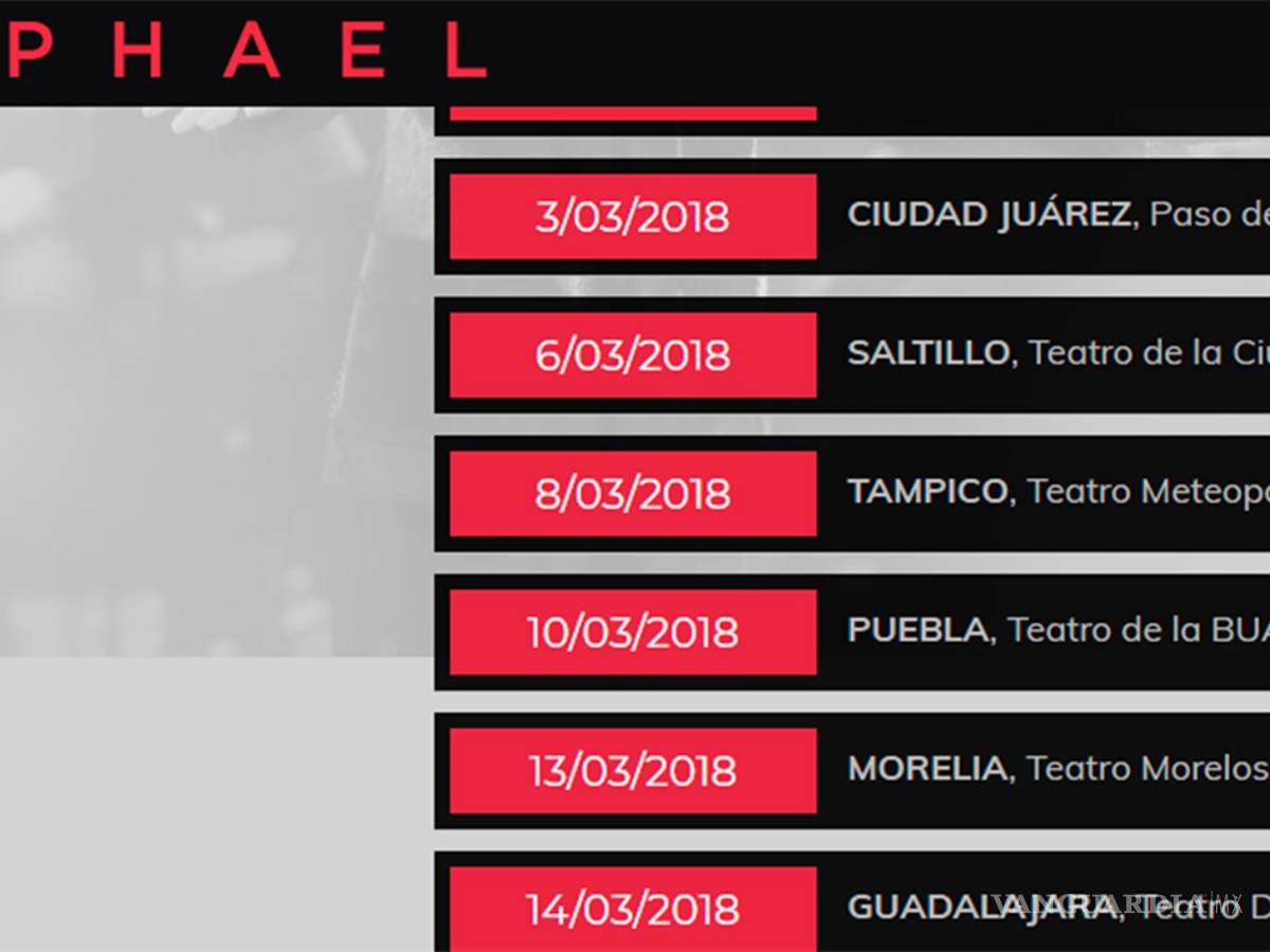 $!¡Raphael cantará para Saltillo!