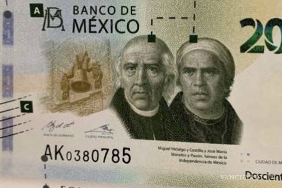 Adiós Sor Juana, Banxico presenta el nuevo billete de 200 pesos con Hidalgo y Morelos