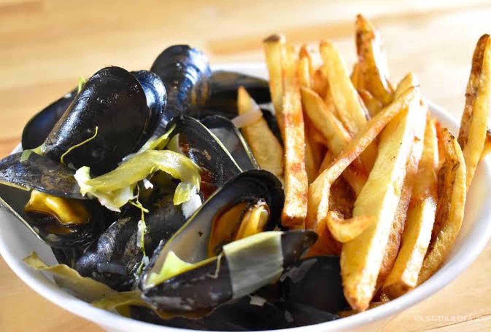 $!Moules-frites al estilo belga.