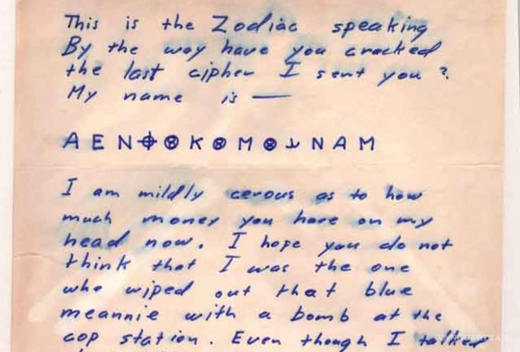 $!Director relató su plan en acción para atrapar al “Asesino del Zodiaco”