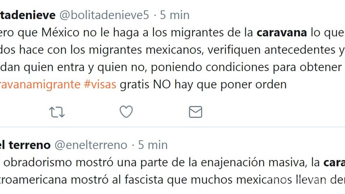 $!Mexicanos reaccionan en redes con comentarios xenófobos y racistas ante caravana migrante