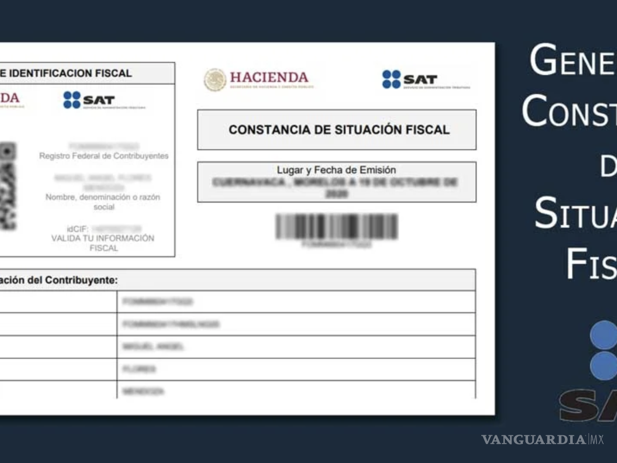 $!La Constancia de Situación Fiscal sigue siendo un documento importante.
