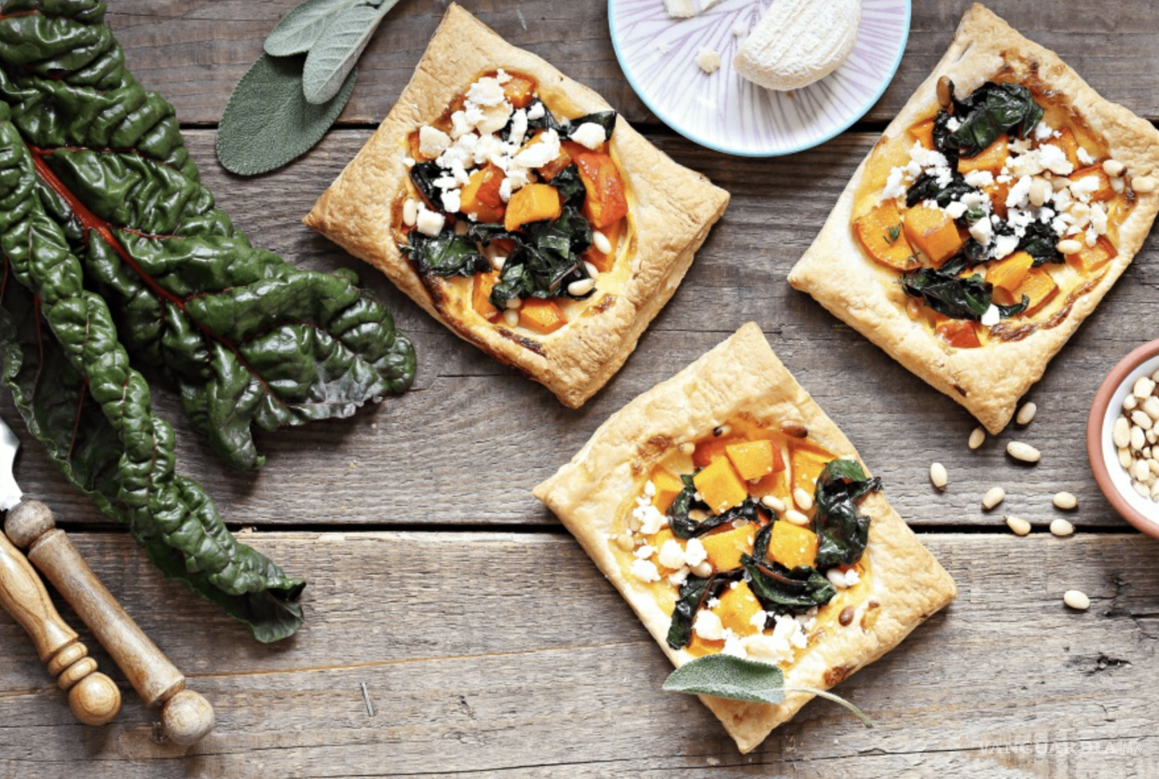 $!Calabaza rostizada con queso de cabra.