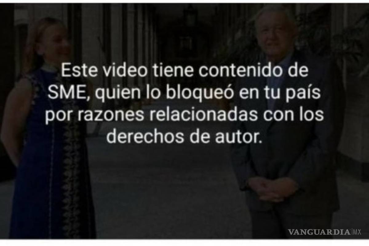 Facebook y Youtube 'tumban' felicitación de AMLO a mamás, por derechos de autor