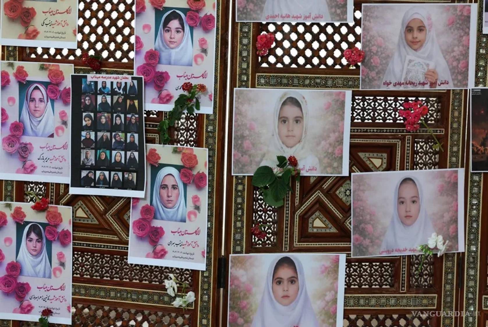 $!Fotografías de las niñas asesinadas en la escuela iraní bombardeaba por la ofensiva de EU e Israel.