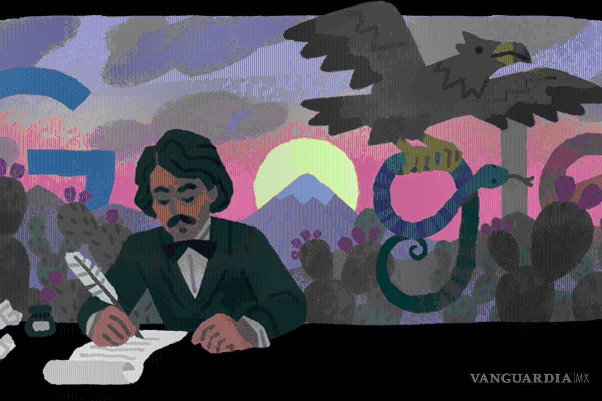 Google conmemora a Francisco González Bocanegra, autor el Himno Nacional Mexicano con doodle
