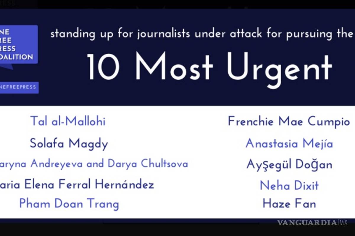One Free Press Coalition publica los 10 mayores abusos contra las mujeres periodistas