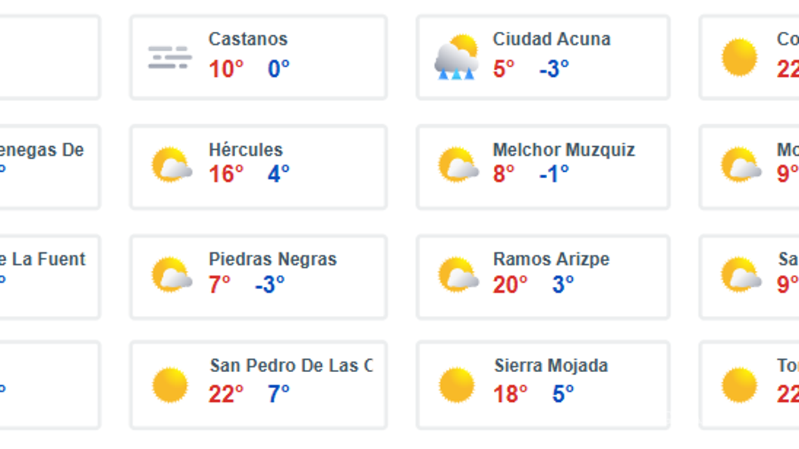 $!Tercera tormenta invernal ocasionará lluvia engelante en Coahuila y otros estados; dejará de afectar a México por la tarde