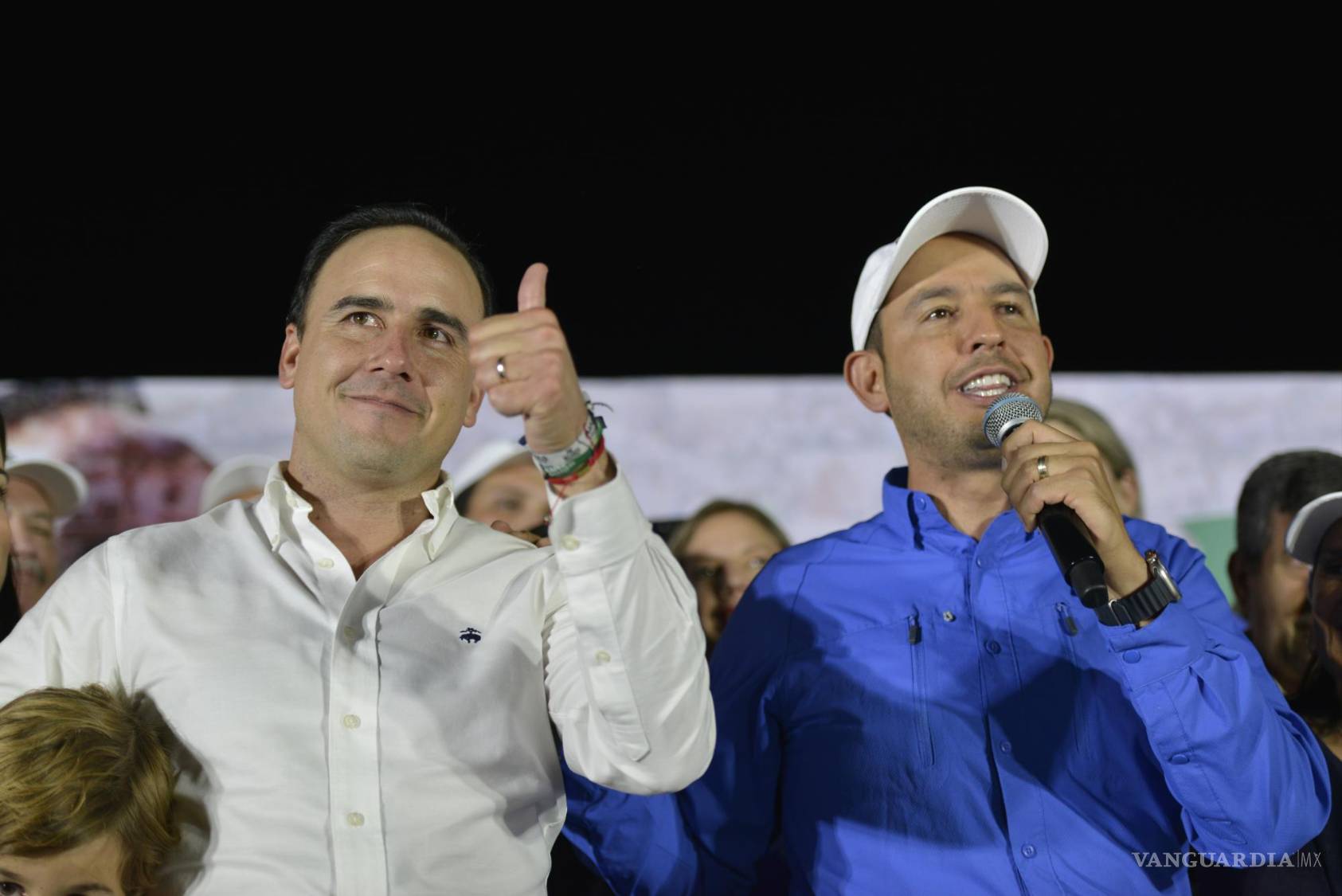 $!Marko Cortés felicitó a su candidato y apuntó a la elección presidencial del 2024 declarando que la victoria de Jiménez Salinas “hoy le manda un fuerte mensaje a Palacio Nacional”.