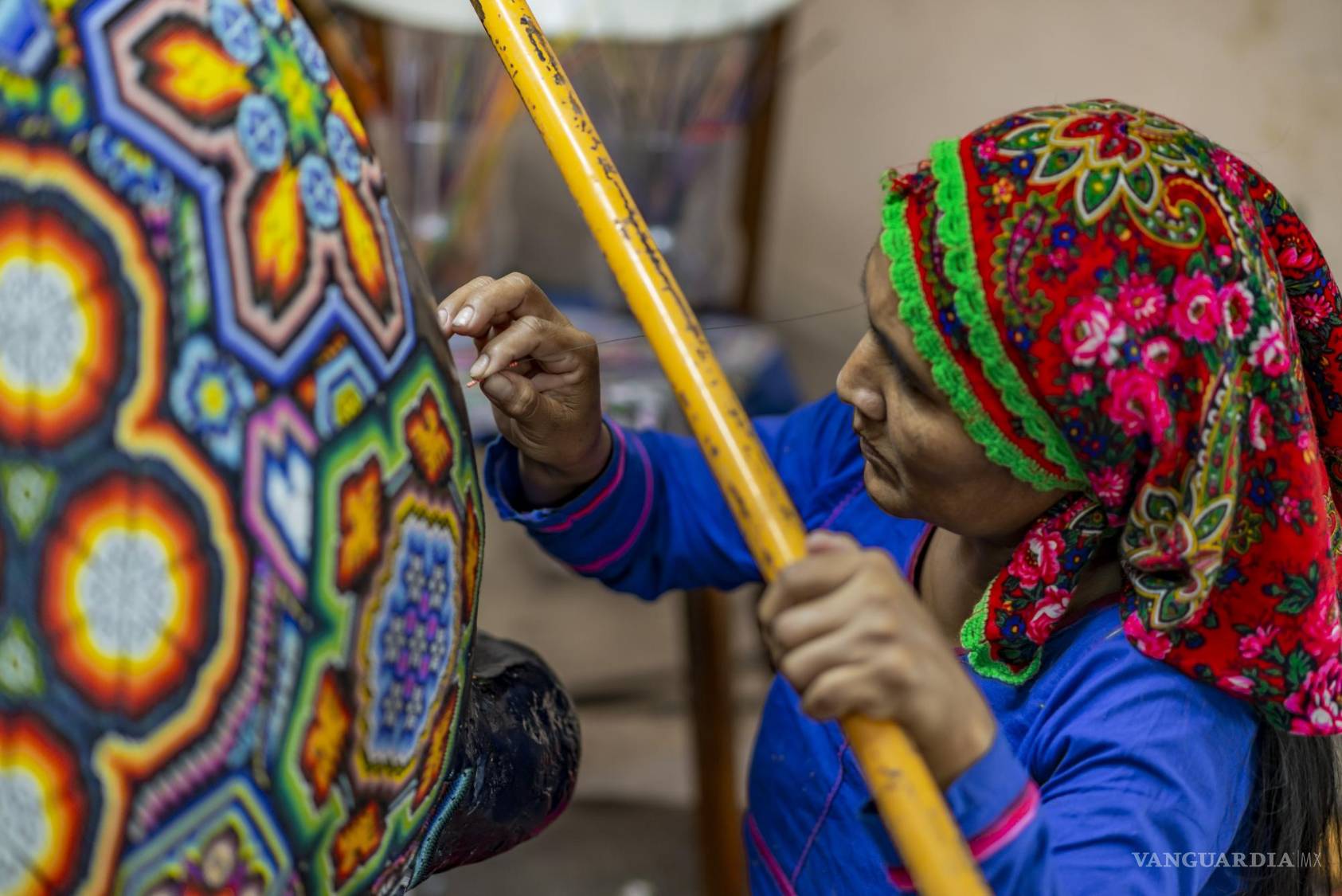 $!La nación Wixárika da vida a un Xoloitzcuintle en el Magno Altar de Saltillo