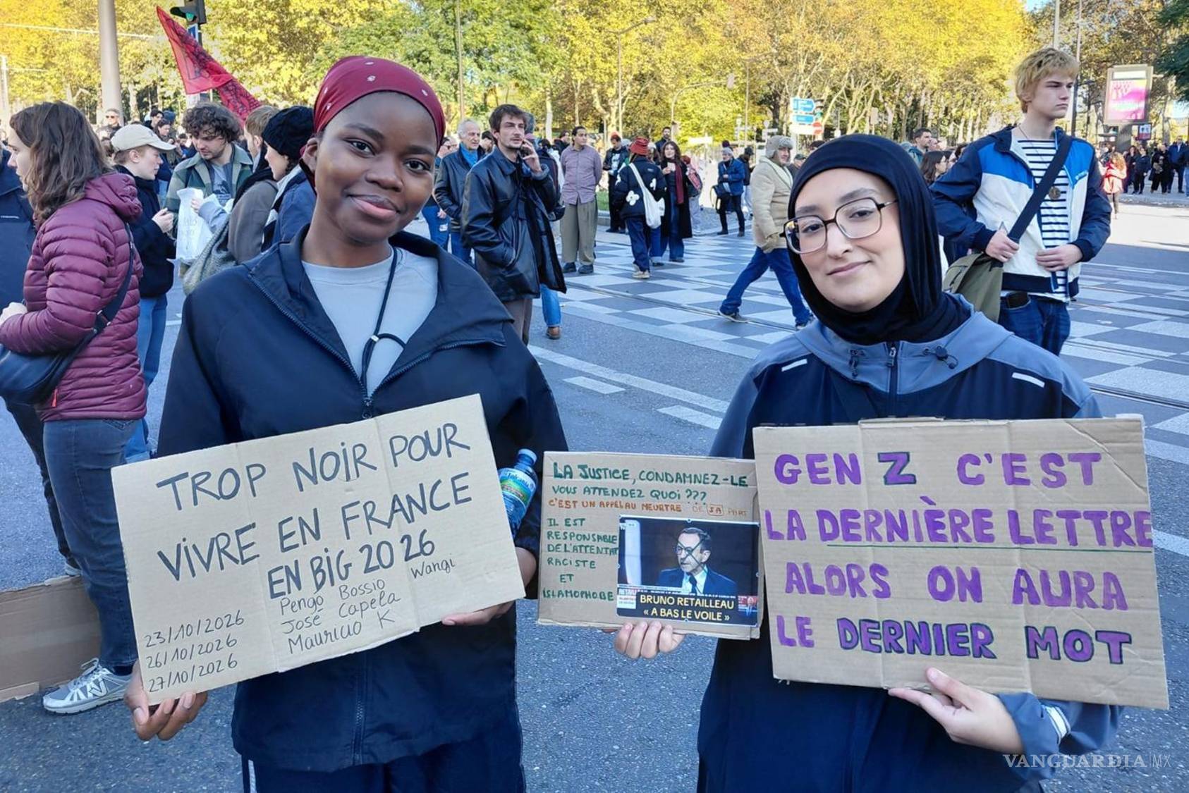 $![leer Demasiado negra para vivir en Francia y Generación Z, es la última letra (del abecedario][' celebran nuevas protestas en Francia en defensa del poder adquisitivo y los servicios públicos]