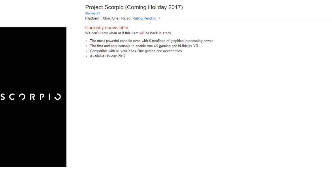 $!Project Scorpio, revelan especificaciones técnicas del nuevo y 'bestial' Xbox de Microsoft