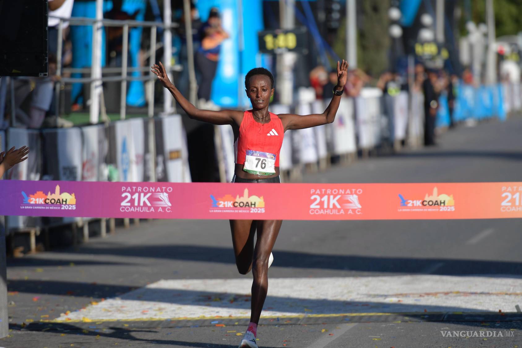 $!Ganadora en la rama femenil, Shewarge Alene Amare.