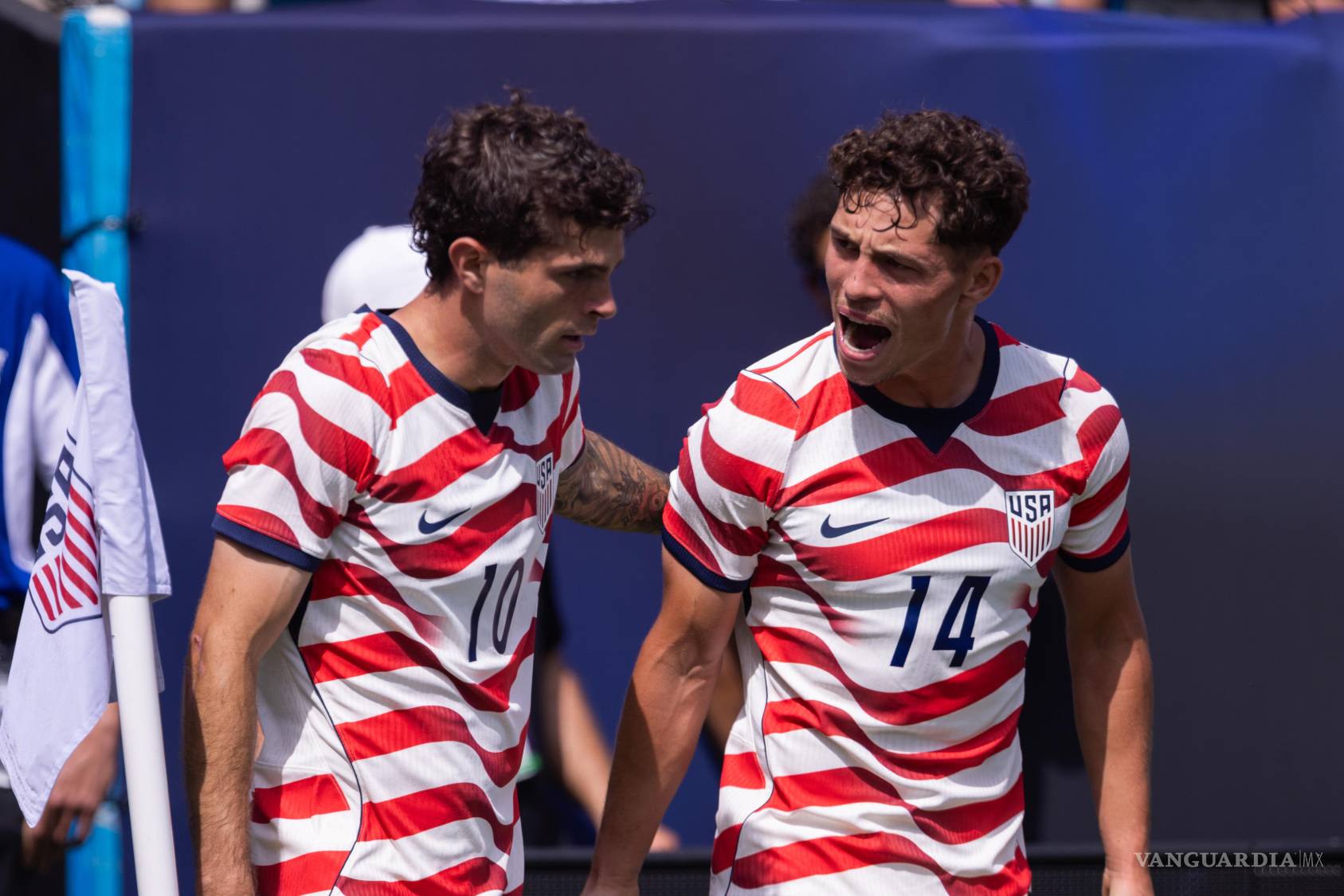 $!Playera principal del equipo estadounidense; foto en juego vs Senegal.
