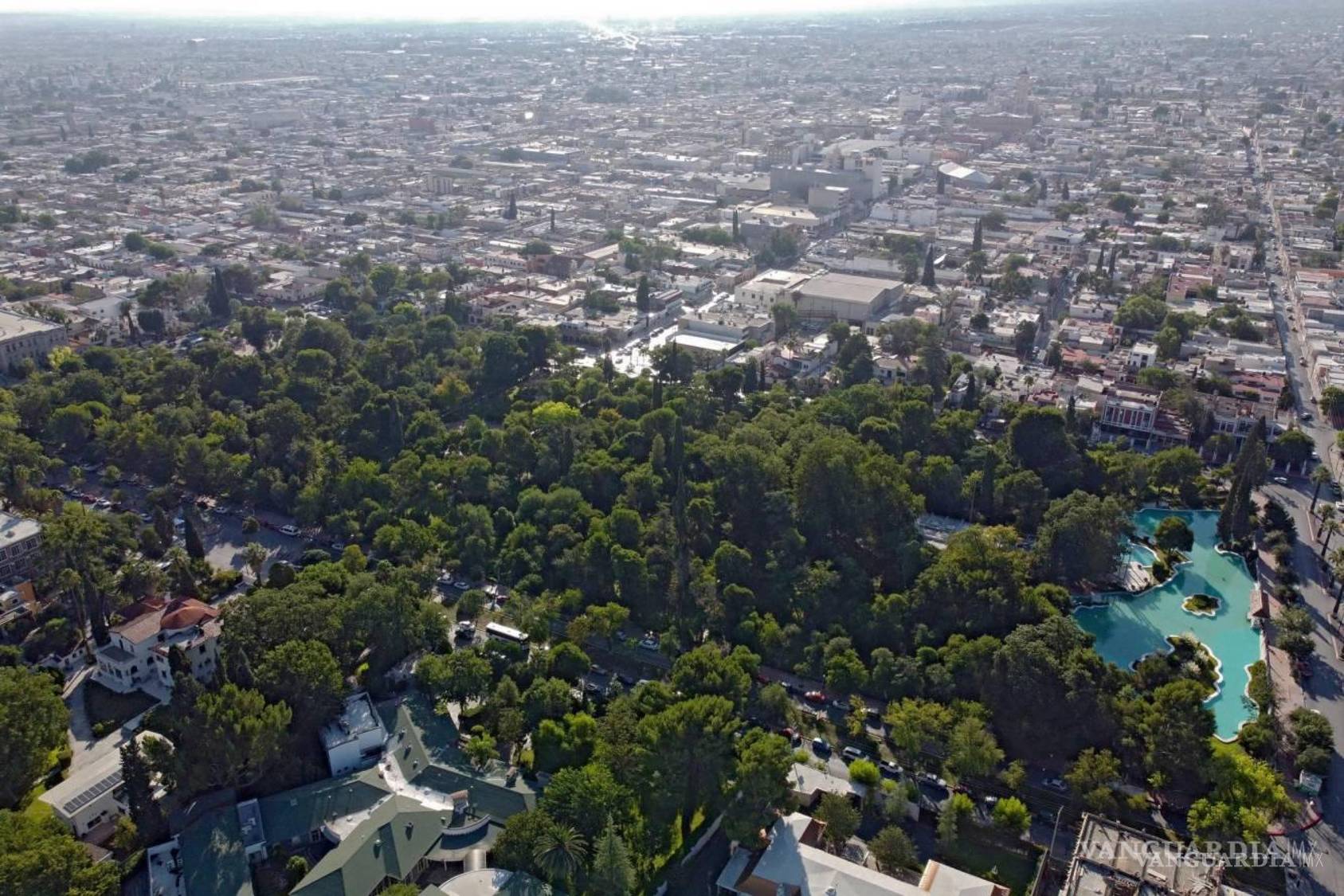 $!Vista aérea de la Alameda Zaragoza, ubicada en la Zona Centro.