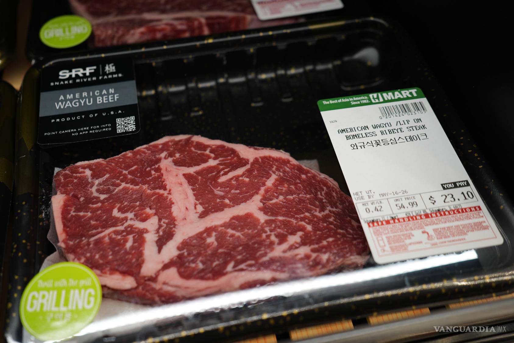 $!En una tienda de comestibles de Schaumburg, Illinois, se muestra el precio de la carne de res.