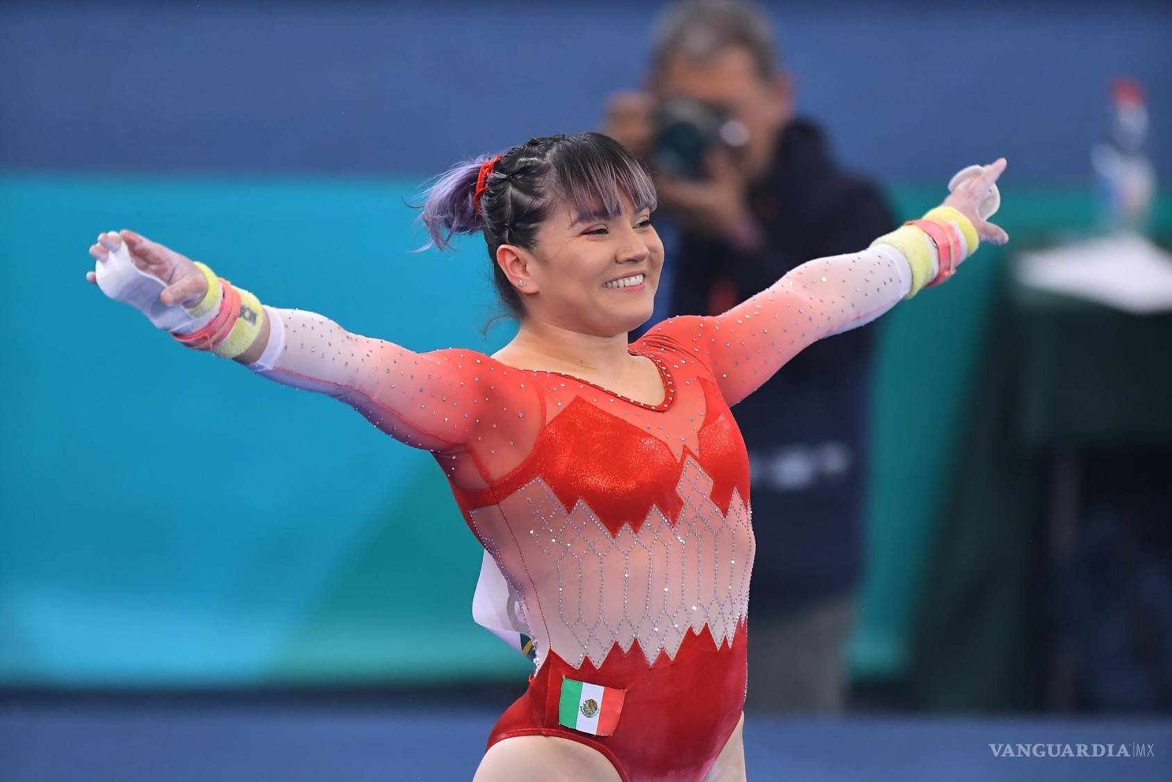 $!Alexa Moreno de Mexico durante la competencia Gimnasia Artística Final por equipos Femenino de los XIX Juegos Panamericanos Santiago de Chile 2023.