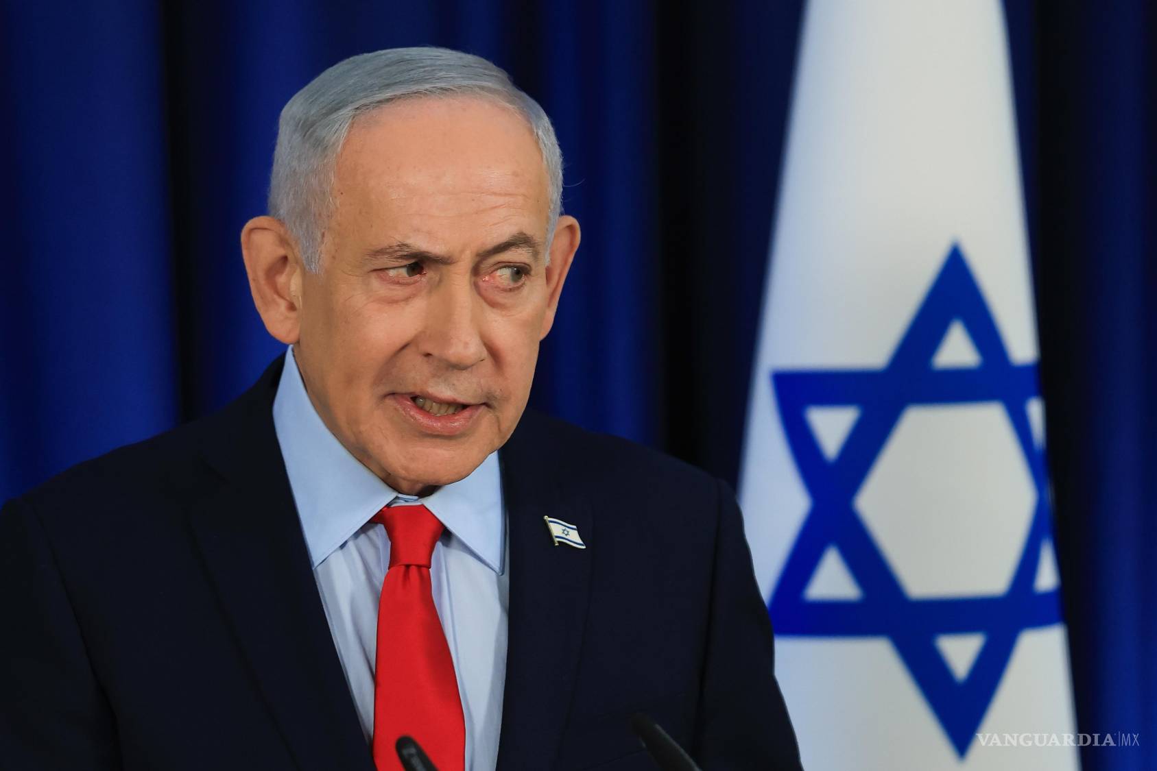 $!El primer ministro israelí Benjamin Netanyahu habla en una conferencia de prensa el jueves 19 de marzo de 2026, en Jerusalén.