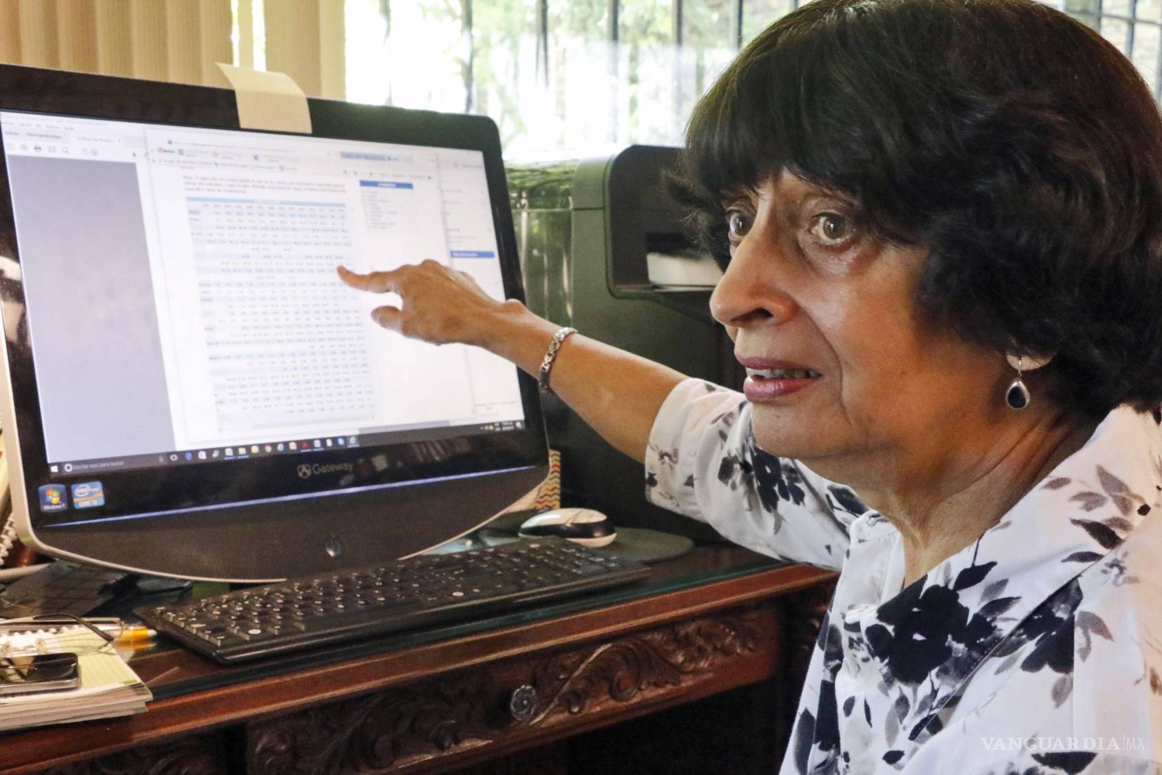 $!En cuestiones del agua, Gloria era experta y no paraba de hablar cuando se tocaba el tema.