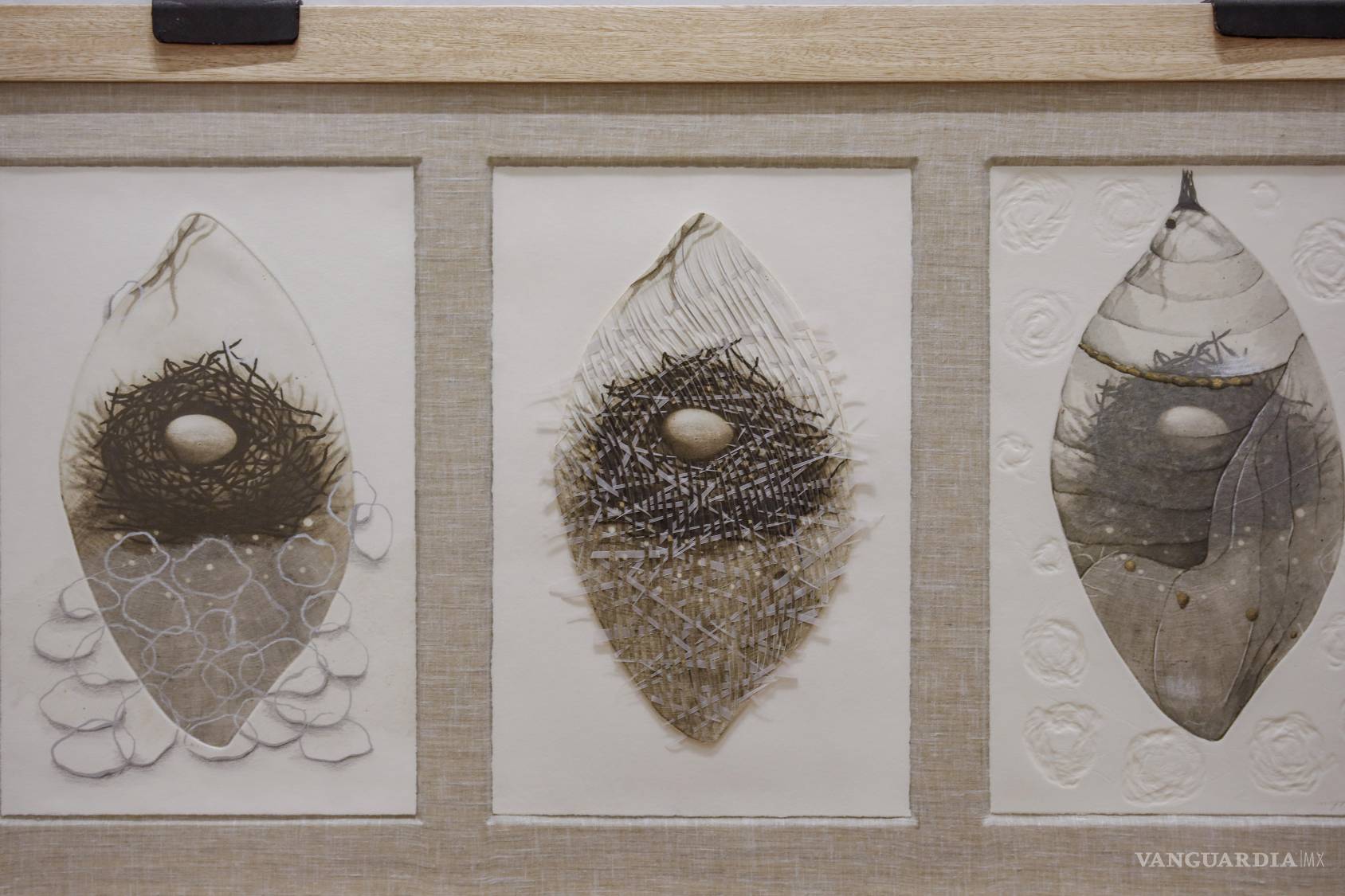 $!Mar Gasca Madrigal revela la luz entre la sombras con exposición de grabado “Gestar el nido” en Saltillo