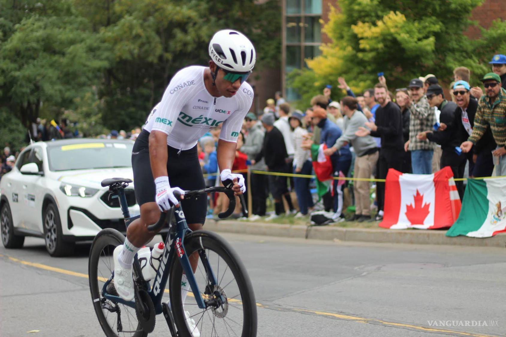 $!Carlos García representó a México en la prueba de ruta élite del Campeonato Mundial de Ciclismo celebrado en Montreal.