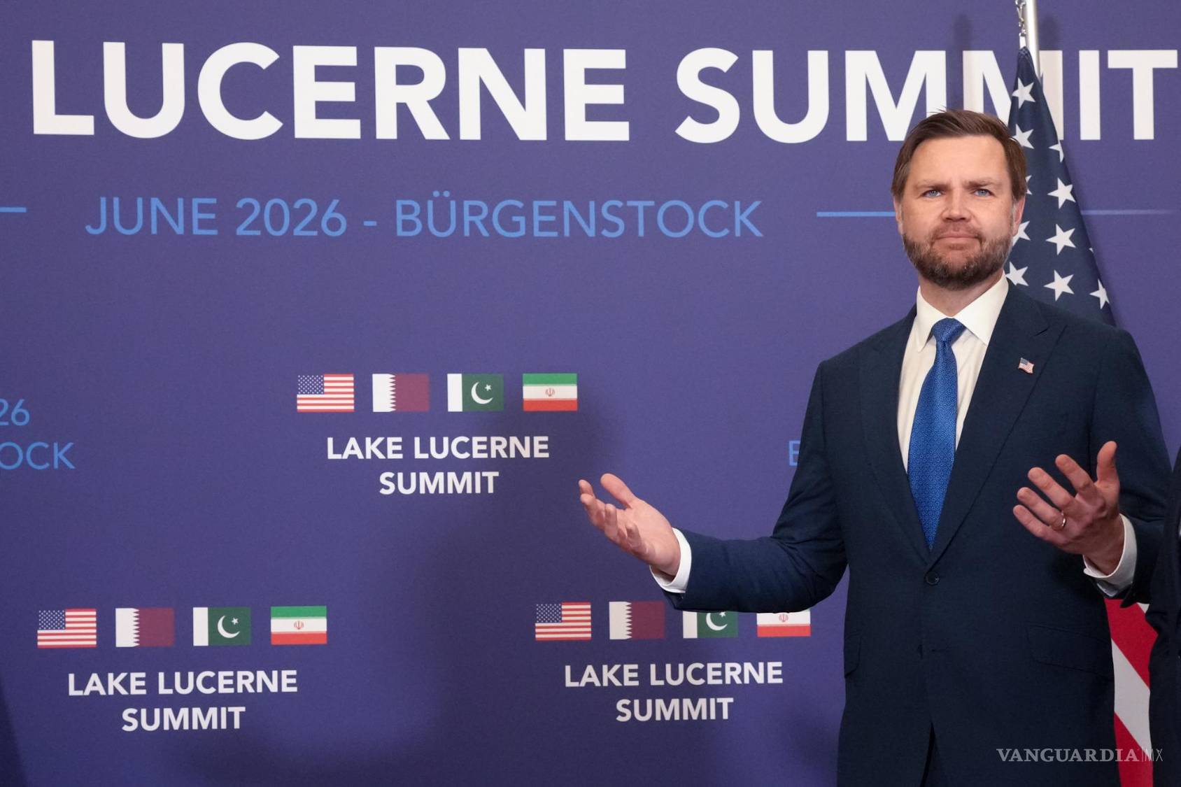 $!“Creemos que estamos avanzando”. El vicepresidente estadounidense JD Vance resta importancia a los desacuerdos y a las versiones contradictorias de los negociadores iraníes durante sus declaraciones finales antes de abandonar Suiza.